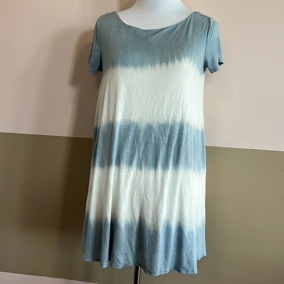 Lulus Bae Breeze Light Blue Tie-Dye Dress size XS - Picture 2 of 8